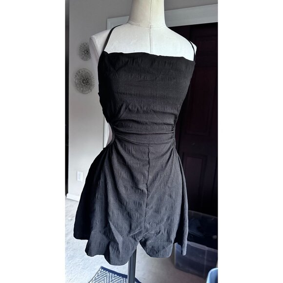 Shein black romper with cut out back Small - Picture 1 of 4